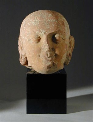 Lot 15 - Kushan Red Sandstone Head of Buddha Circa 2nd...
