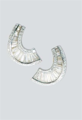 Lot 418 - Pair of Diamond Earrings