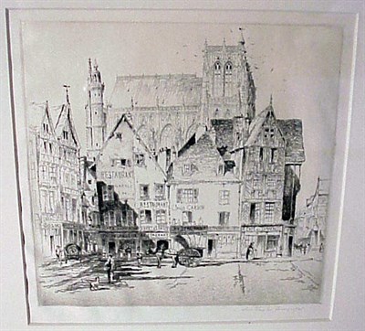 Lot 147 - John Taylor Arms ABBEVILLE Etching, 1925,...
