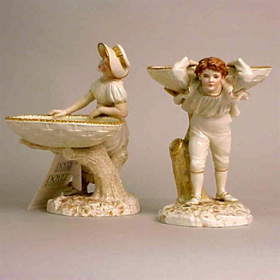 Lot 863 - Group of Four Royal Worcester Gilt-Decorated...
