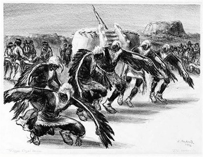 Lot 156 - Ira Moskowitz [AMERICAN INDIAN DANCE SCENES]...