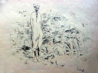 Lot 207 - Otto Schoff WANNSEE Eight lithographs, 1921,...