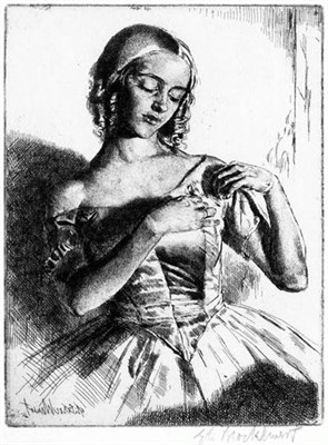Lot 36 - Gerald Brockhurst UNE DACQUOISE (ANAIS);...