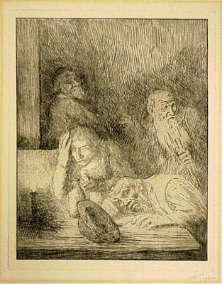Lot 116 - Alphonse Legros LES FAISEURS DE FAGOTS; UN...