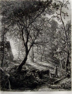 Lot 167 - Samuel Palmer THE HERDSMAN'S COTTAGE (LISTER...