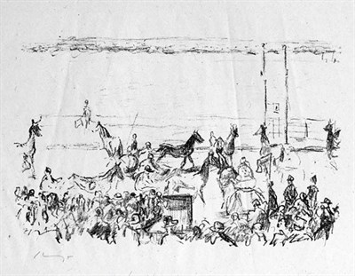 Lot 219 - Max Slevogt TRABRENNEN (RUMANN 103) Complete...