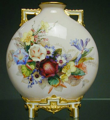 Lot 655 - Group of Six Royal Worcester Gilt-Decorated...