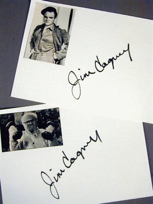 Lot 132 - Group of Clipped Signatures by James Cagney...