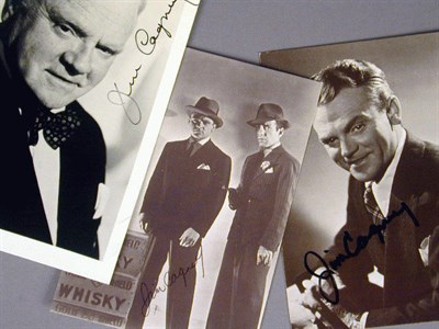 Lot 63 - Group of James Cagney Signatures On postcards...