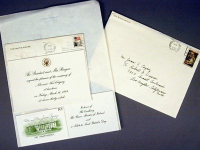 Lot 75 - Group of Presidential Invitations and...