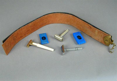 Lot 14 - Group of Shaving Equipment Comprising three...