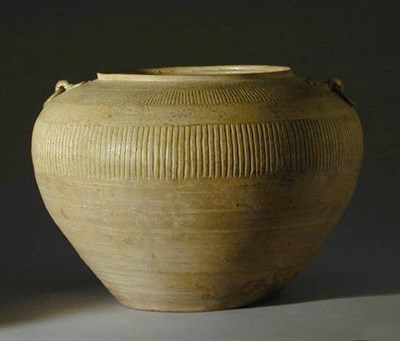 Lot 82A - Chinese Ash-Glazed Protoporcelaneous Jar with...
