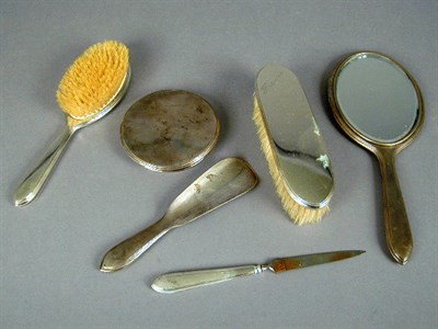 Lot 16 - Gorham Sterling Silver Dresser Set Comprising...