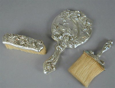 Lot 35 - Art Nouveau Sterling Silver Dresser Set...