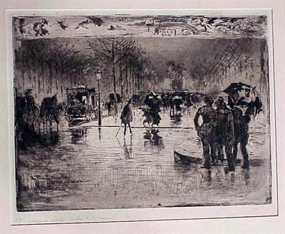 Lot 156 - Felix Buhot LE RETOUR DES ARTISTES (B./G.125)...