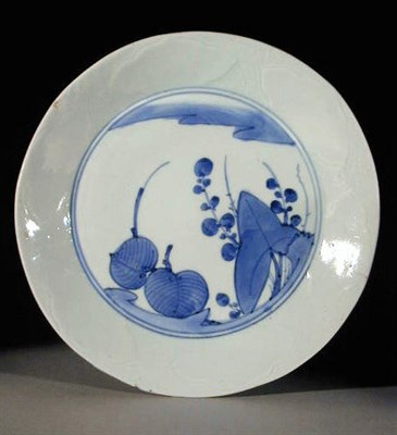 Lot 23 - Ko-Imari Blue and White Dish 1660-1680 Painted...