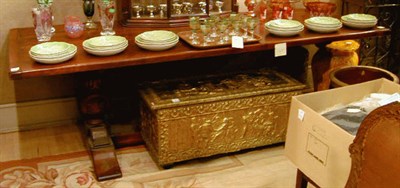 Lot 355 - Elizabethan Style Walnut Refectory Table