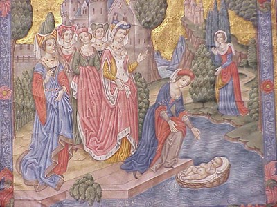 Lot 14 - [MANUSCRIPT ILLUMINATION] Scene of the Finding...