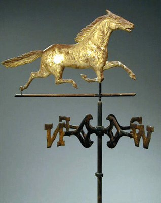 Lot 89 - Gilt-Decorated Zinc and Cast Iron Weather Vane...