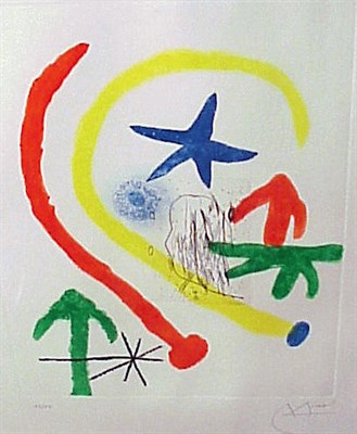 Lot 192 - Joan Miró CHEMIN DE RONDE II (D.412) Color...