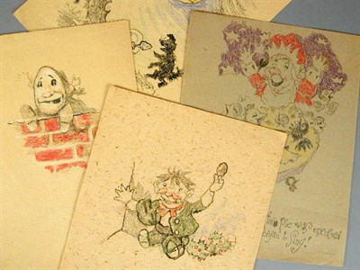 Lot 107 - Ten Drawings of Nursery Rhymes by William...