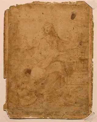 Lot 42 - Italian School 17th Century MINERVA Pen and...