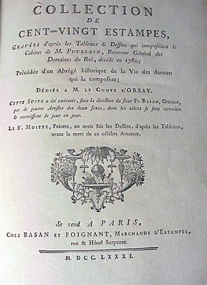 Lot 24 - BASAN, S. Collection de Cent-vingt Estampes...