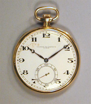 Lot 501 - Gentleman's Gold Pocket Watch 18 kt. yellow...
