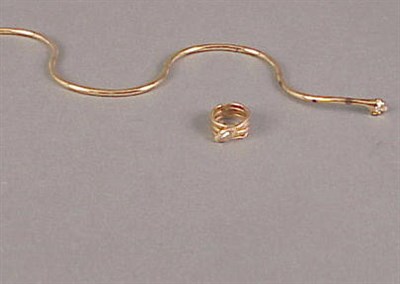 Lot 42 - Gold Snake Bracelet 14 kt. yellow gold,...