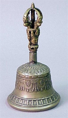 Lot 12 - Tibetan Bronze Ghanta Probably 18th century Of...