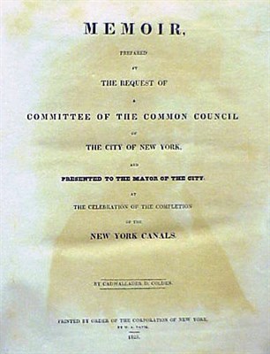 Lot 86 - COLDEN, CADWALLADER D. Memoir prepared at the...