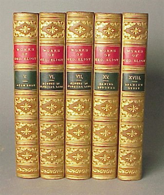 Lot 43 - [BINDING] ELIOT, GEORGE Works 19 vols. 8vo,...