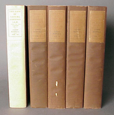 Lot 80 - BOSWELL, JAMES The Life of Samuel Johnson...