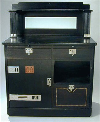 Lot 118 - Viennese Art Nouveau Ebonized Sideboard The...