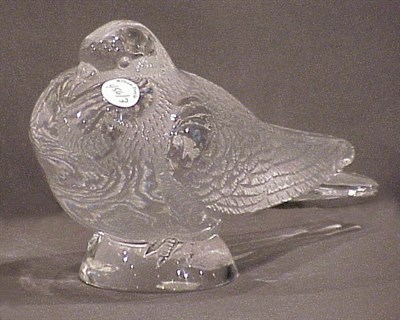 Lot 456 - Two Lalique Figurines Comprising Pigeon Bruges...