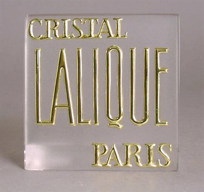 Lot 460 - Lalique Vase In clear and frosted glass, with...