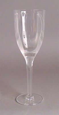 Lot 461 - Set of Six Lalique Champagne Glasses Each in...