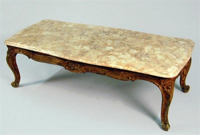 Lot 237 - Louis XV Style Gilt-Wood Low Table