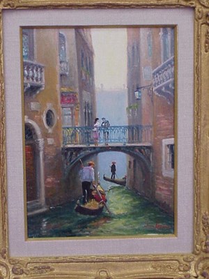 Lot 54 - Luciano Rampaso Italian, b. 1936 VENICE Signed...