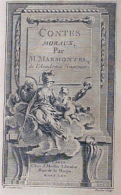 Lot 116 - MARMONTEL, J.E. Contes Moraux. Frontispiece in...