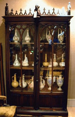 Lot 538 - Victorian Gothic Revival Walnut Bookcase The...