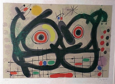 Lot 194 - Joan Miró LE LEZARD AUX PLUMES D'OR (M.515)...