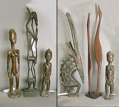 Lot 186 - Group of Six African Carved Sculptures