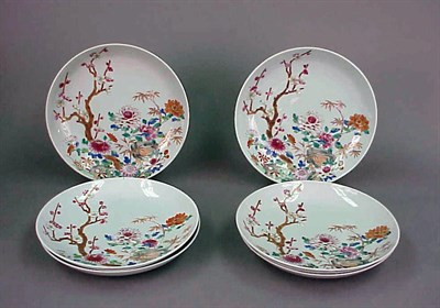 Lot 210 - Set of Six Chinese Export Famille Rose and...