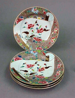 Lot 214 - Set of Four Chinese Export Famille Rose...