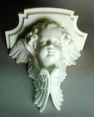 Lot 491 - Two Bisque Wall Brackets