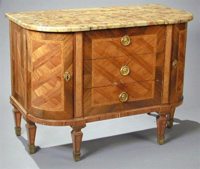 Lot 518 - Louis XVI Tulipwood and Kingwood Parquetry...