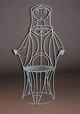 Lot 254 - Wire Figural Chair John Risley
