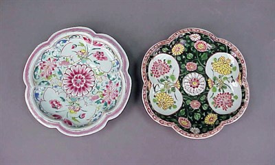 Lot 211 - Two Chinese Export Famille Rose Porcelain...