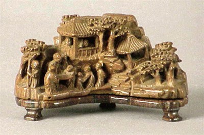 Lot 211 - Very Good Bamboo Scholar's Article Carving of...